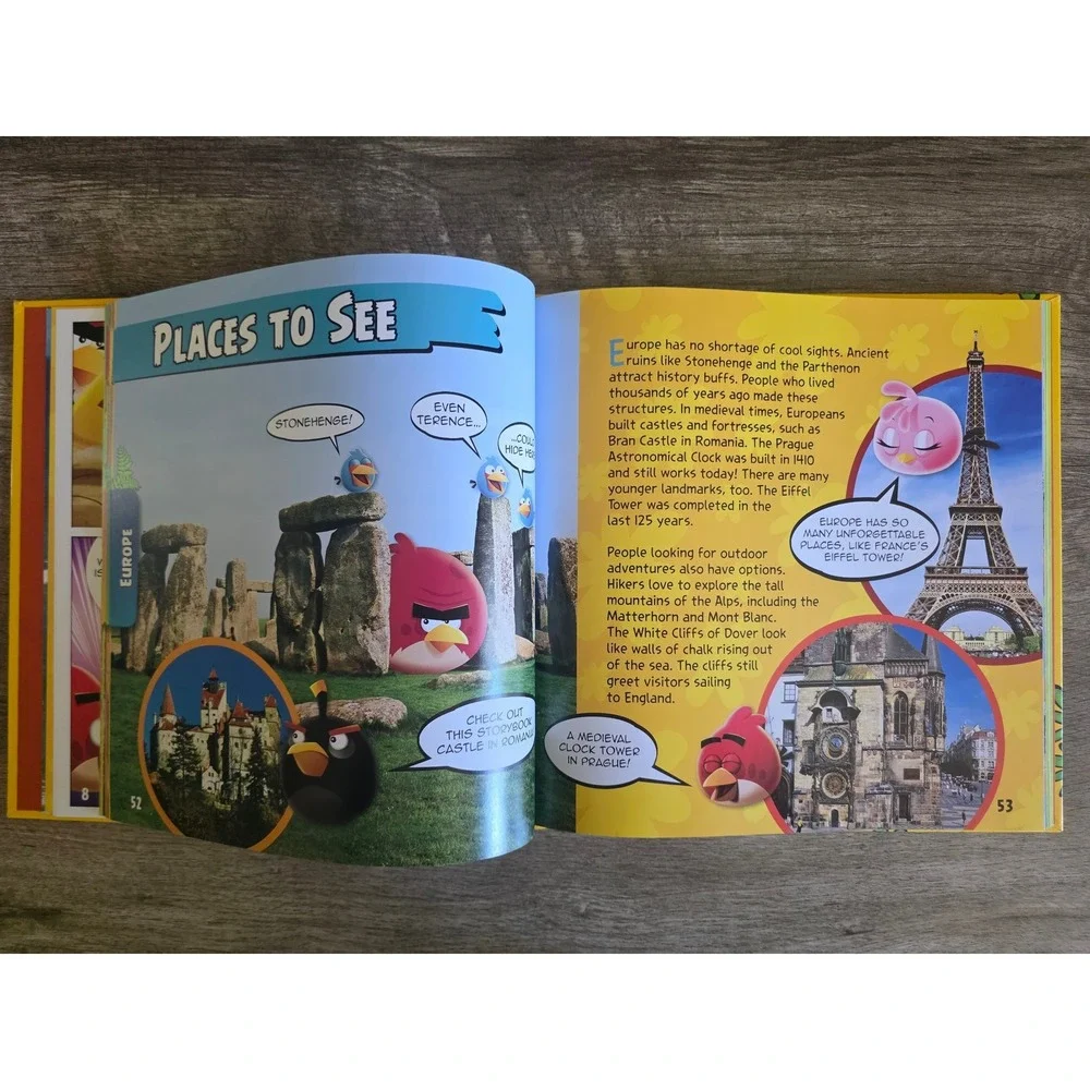 National Geographic Kids Angry Birds Playground Atlas Hardcover Geography Book